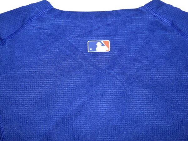 Coleman Crow 2023 Practice Worn & Signed LFGM! Official New York Mets Long Sleeve Nike Dri-Fit Shirt