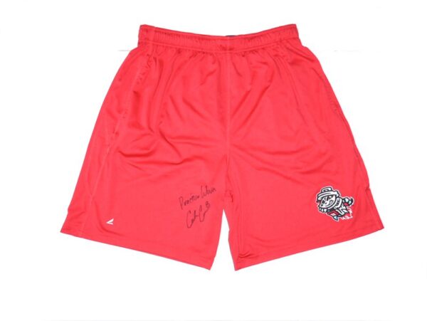 Coleman Crow 2023 Practice Worn & Signed Official Rocket City Trash Pandas BSN Sports Shorts