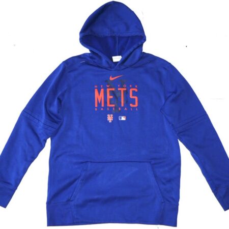 Coleman Crow 2023 Team Issued Official New York Mets Baseball Pullover Hooded Sweatshirt