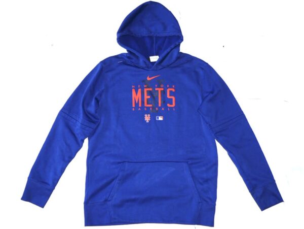 Coleman Crow 2023 Team Issued Official New York Mets Baseball Pullover Hooded Sweatshirt