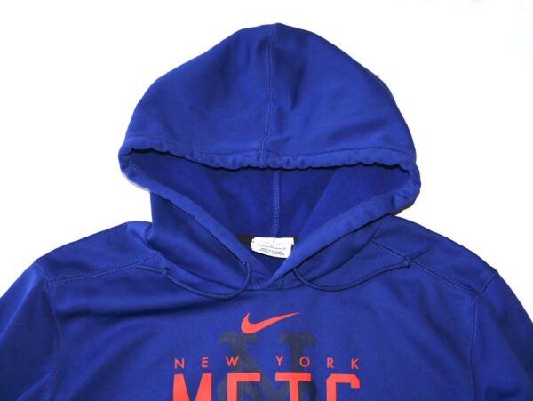 Coleman Crow 2023 Team Issued Official New York Mets Baseball Pullover Hooded Sweatshirt1