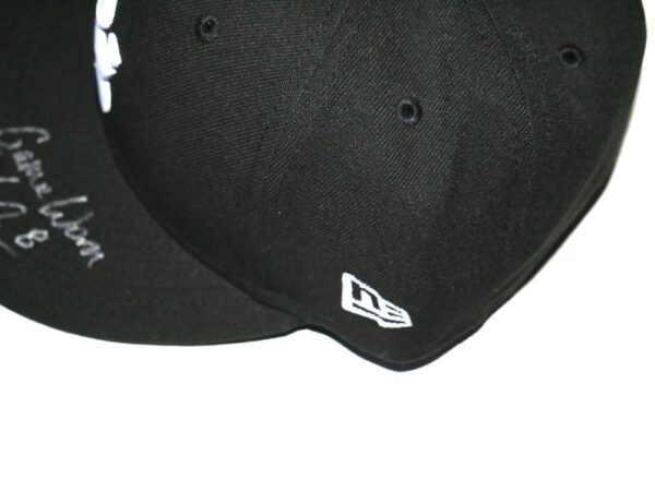 Coleman Crow Game Worn & Signed Official Black Rocket City Trash Pandas Alternate New Era 59FIFTY Hat