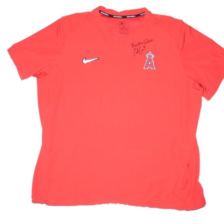 Coleman Crow Team Issued & Signed Official Los Angeles Angels Short Sleeve Nike Pullover Jacket