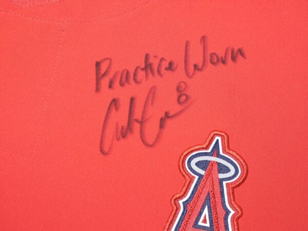 Coleman Crow Team Issued & Signed Official Los Angeles Angels Short Sleeve Nike Pullover Jacket