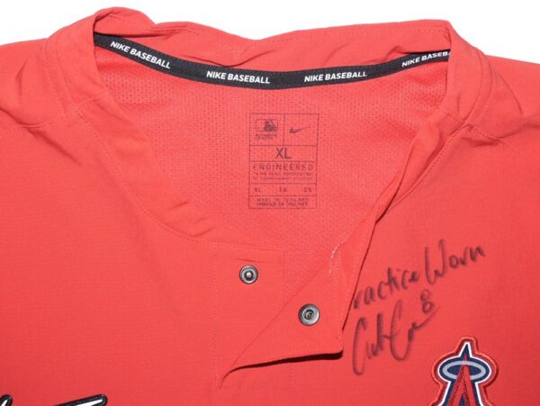 Coleman Crow Team Issued & Signed Official Los Angeles Angels Short Sleeve Nike Pullover Jacket