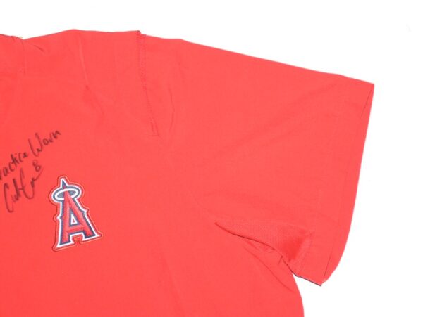 Coleman Crow Team Issued & Signed Official Los Angeles Angels Short Sleeve Nike Pullover Jacket