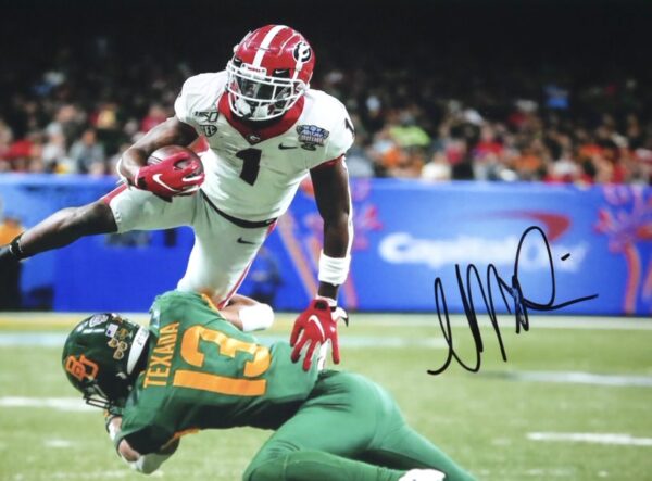 George Pickens Signed UGA Georgia Bulldogs Jump 8 x 10 Photo - Beckett COA