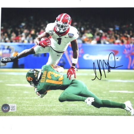 George Pickens Signed UGA Georgia Bulldogs Jump 8 x 10 Photo - Beckett COA