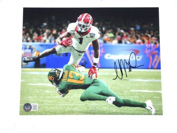 George Pickens Signed UGA Georgia Bulldogs Jump 8 x 10 Photo - Beckett COA