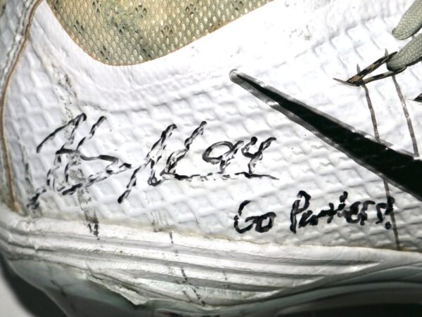 Henry Anderson Carolina Panthers #94 Game Worn & Signed Nike Lunarbeast Cleats - Also Worn with New England Patriots!