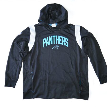 Henry Anderson Player Issued Official Carolina Panthers #94 Nike Therma-Fit On-Field Hooded Sweatshirt