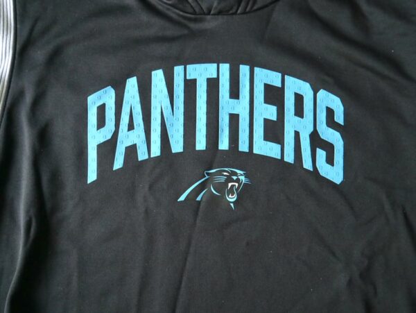 Henry Anderson Player Issued Official Carolina Panthers #94 Nike Therma-Fit On-Field Hooded Sweatshirt