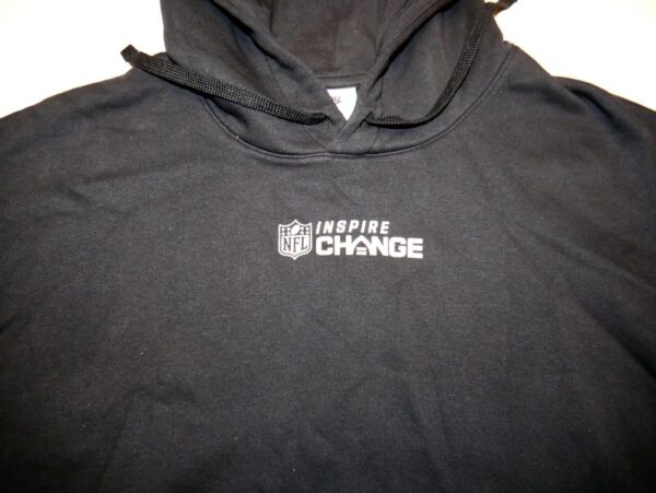 Henry Anderson Team Issued Official Carolina Panthers INSPIRE CHANGE Nike On-Field XXL Hooded Sweatshirt