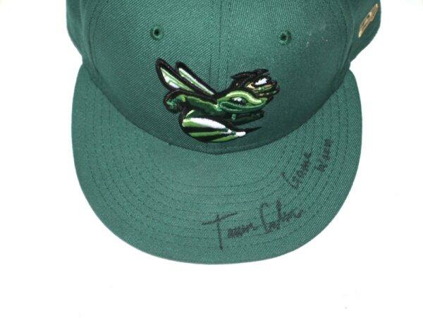 Tanner Gordon Game Worn & Signed Official Augusta GreenJackets New Era 59FIFTY Hat1