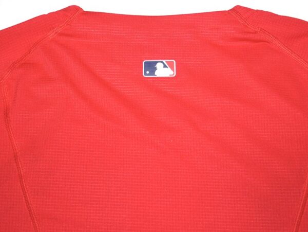 Coleman Crow Game Worn & Signed Official Los Angeles Angels Nike Dri-Fit Shirt