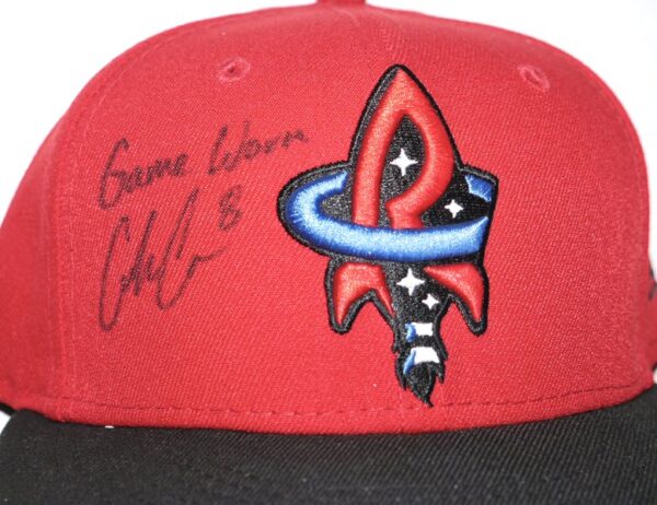 Coleman Crow Game Worn & Signed Official Rocket City Trash Pandas Alternate New Era 59FIFTY Hat