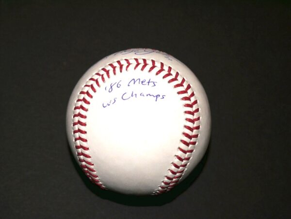 Howard Hojo Johnson New York Mets Signed Rawlings OML Baseball with NY Mets HOF 2023 & '86 Mets WS Champs Inscriptions!