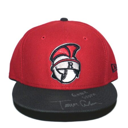 Tanner Gordon Game Worn & Signed Official Rome Braves New Era 59FIFTY Hat