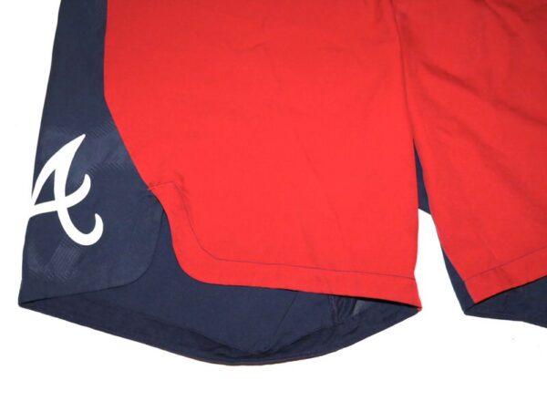 Tanner Gordon Practice Worn & Signed Official Atlanta Braves Nike Dri-Fit XXL Shorts