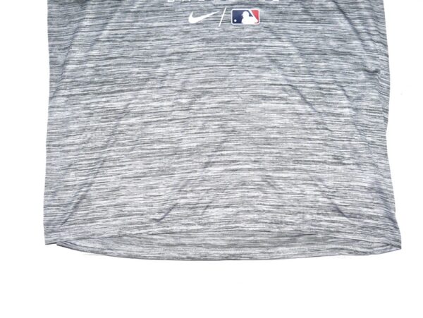 Tanner Gordon Practice Worn & Signed Official Grey Atlanta Braves Baseball Nike XL Shirt1