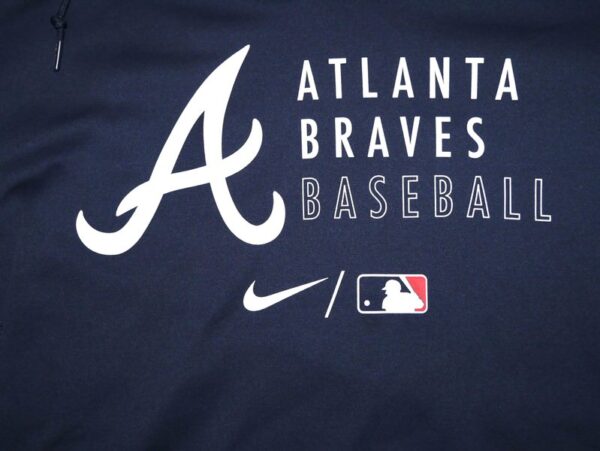 Tanner Gordon Team Issued Official Atlanta Braves Baseball Nike Dri-Fit Pullover Hooded XL Sweatshirt