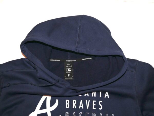 Tanner Gordon Team Issued Official Atlanta Braves Baseball Nike Dri-Fit Pullover Hooded XL Sweatshirt