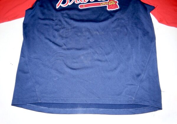 Tanner Gordon Team Issued & Signed Official Atlanta Braves Nike Dri-Fit MLB Pullover