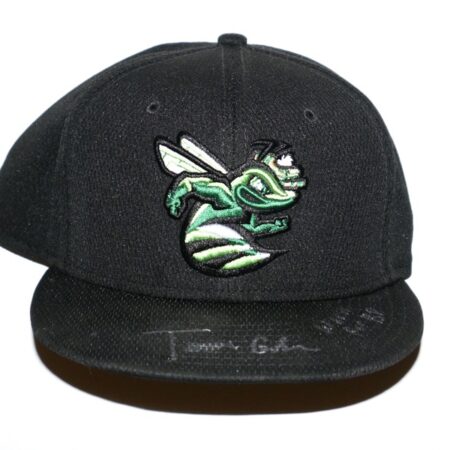 Tanner Gordon Team Issued & Signed Official Augusta GreenJackets New Era 59FIFTY Hat - Worn for Batting Practice!