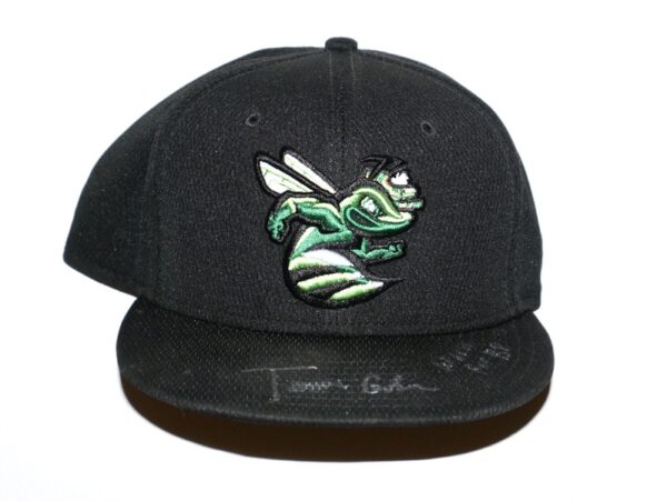 Tanner Gordon Team Issued & Signed Official Augusta GreenJackets New Era 59FIFTY Hat - Worn for Batting Practice!