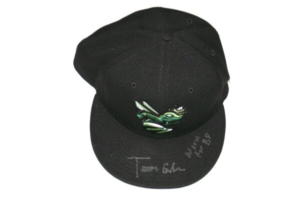 Tanner Gordon Team Issued & Signed Official Augusta GreenJackets New Era 59FIFTY Hat - Worn for Batting Practice!