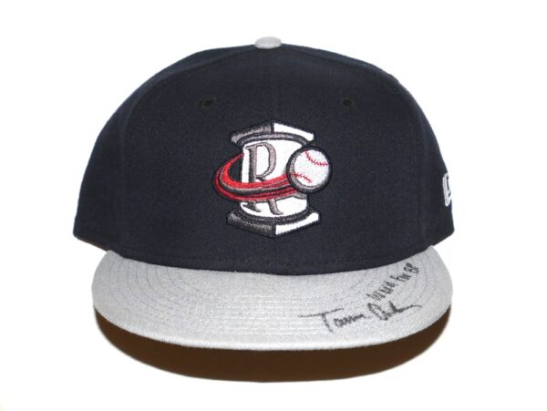 Tanner Gordon Team Issued & Signed Official Rome Braves New Era 59FIFTY Fitted Hat - Worn for Batting Practice!