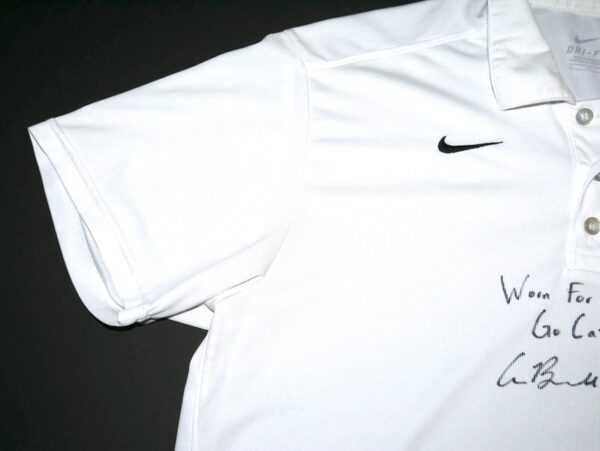 Cade Bunnell Team Issued & Signed Official Kansas State Wildcats Baseball Nike Dri-Fit XL Polo Shirt - Worn for Travel!