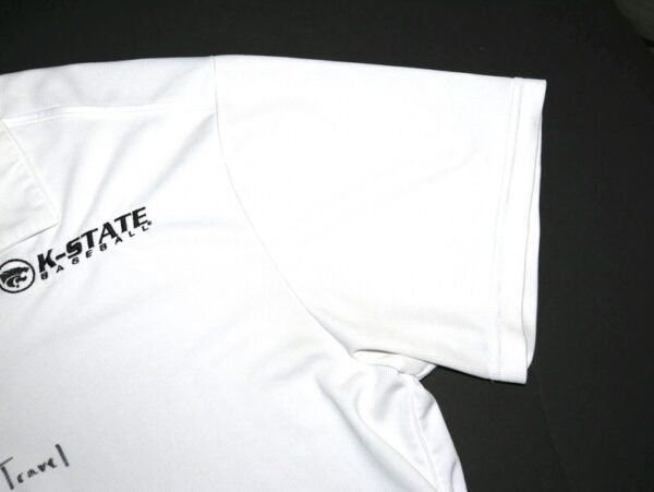 Cade Bunnell Team Issued & Signed Official Kansas State Wildcats Baseball Nike Dri-Fit XL Polo Shirt - Worn for Travel!