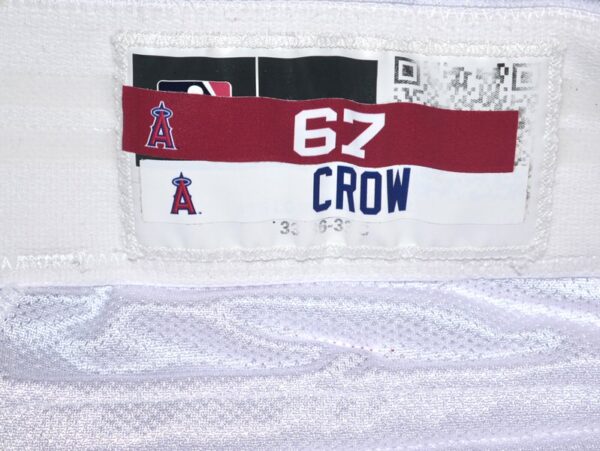 Coleman Crow 2023 Los Angeles Angels Game Worn & Signed "CROW 67" Nike MLB Pants