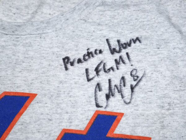 Coleman Crow 2023 Practice Worn & Signed LFGM! Official New York Mets Strength and Conditioning Shirt