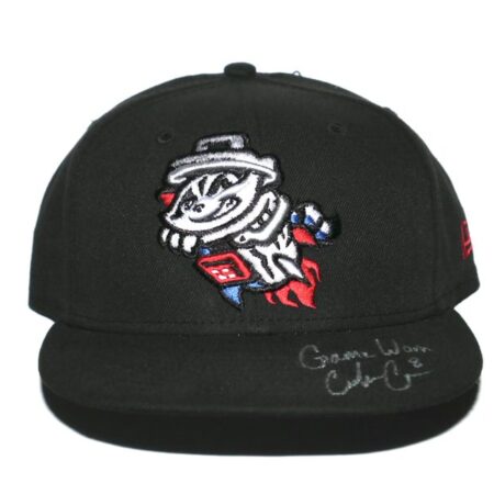 Coleman Crow Game Worn & Signed Official Rocket City Trash Pandas Alternate New Era 59FIFTY Hat