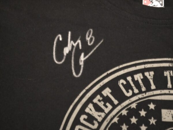 Coleman Crow Team Issued & Signed Rocket City Trash Pandas Armed Forces MILB Shirt