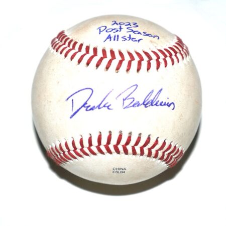 Drake Baldwin Rome Braves Signed Game Used Official Minor League Baseball - Atlanta Braves Top Catching Prospects!