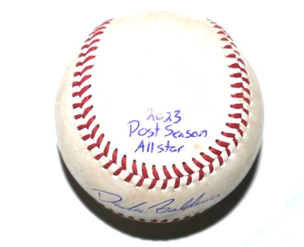 Drake Baldwin Rome Braves Signed Game Used Official Minor League Baseball - Atlanta Braves Top Catching Prospect!