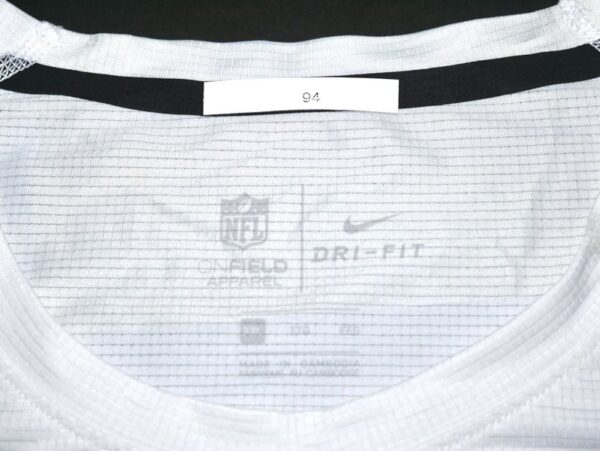 Henry Anderson Practice Worn & Signed Official Carolina Panthers #94 On-Field Nike Dri-Fit Shirt