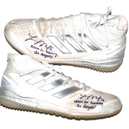 Logan O’Hoppe 2023 Los Angeles Angels #14 Training Worn & Signed Adidas Adizero Turf Shoes