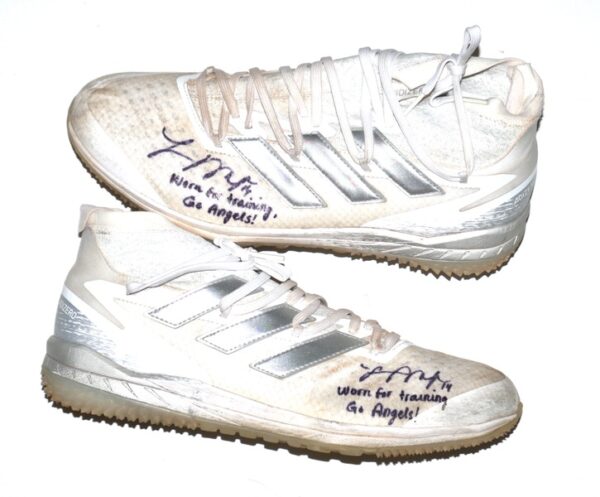 Logan O’Hoppe 2023 Los Angeles Angels #14 Training Worn & Signed Adidas Adizero Turf Shoes