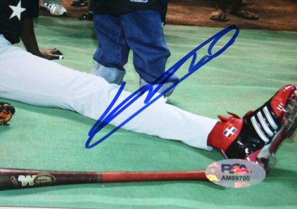 Vladimir Guerrero Sr and Vladimir Guerrero Jr Los Angeles Angels Autographed Signed All-Star Game 8 x 10 - PSA