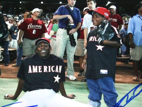 Vladimir Guerrero Sr and Vladimir Guerrero Jr Los Angeles Angels Autographed Signed All-Star Game 8 x 10 - PSA