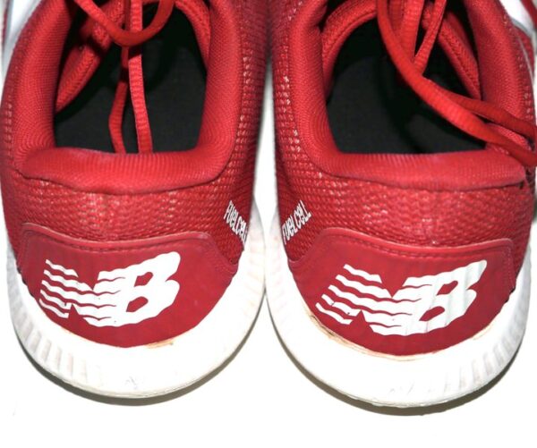 Adam Zebrowski 2024 Rome Emperors #27 Training Worn & Signed Red & White New Balance FuelCell Shoes10