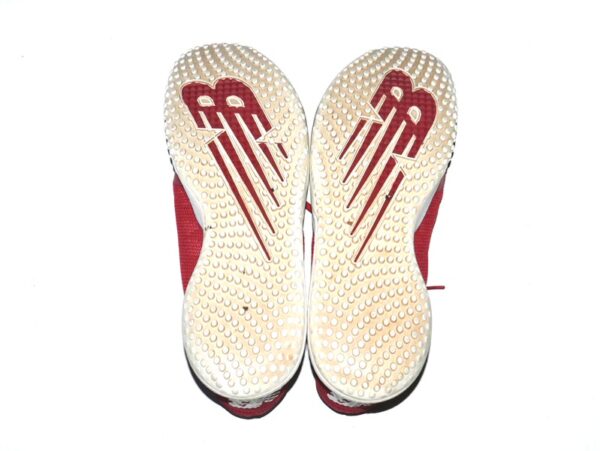 Adam Zebrowski 2024 Rome Emperors #27 Training Worn & Signed Red & White New Balance FuelCell Shoes