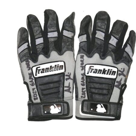 Adam Zebrowski 2024 Rome Emperors Game Worn & Signed Franklin Batting Gloves