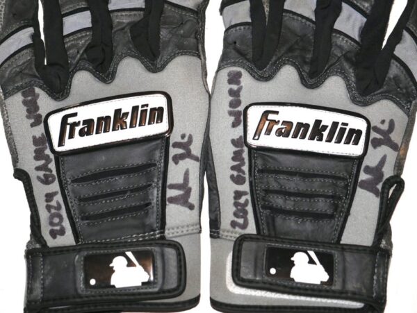 Adam Zebrowski 2024 Rome Emperors Game Worn & Signed Franklin Batting Gloves