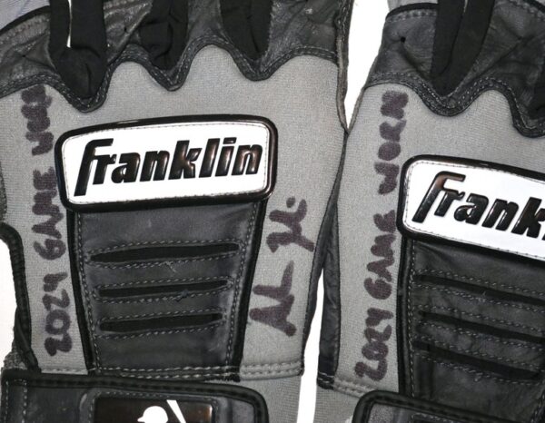 Adam Zebrowski 2024 Rome Emperors Game Worn & Signed Franklin Batting Gloves