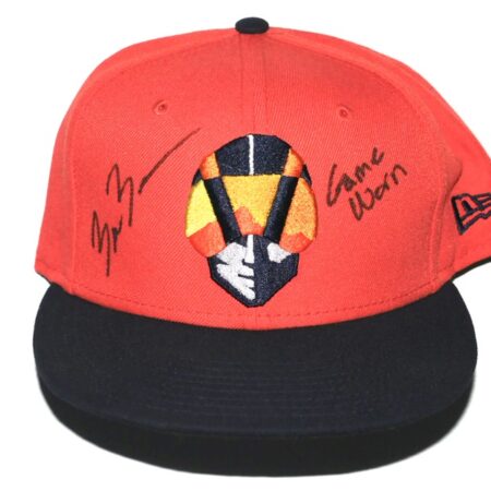 Blake Beers 2024 Game Used & Signed Official Orange Las Vegas Aviators Alternate New Era 59FIFTY Hat